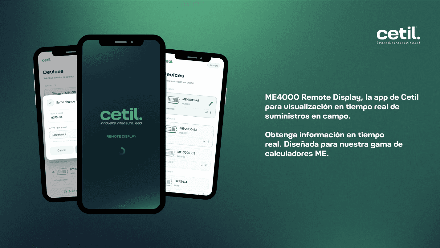 ME4000 Remote Display, la nueva app de Cetil para la visualización de suministros en tiempo real